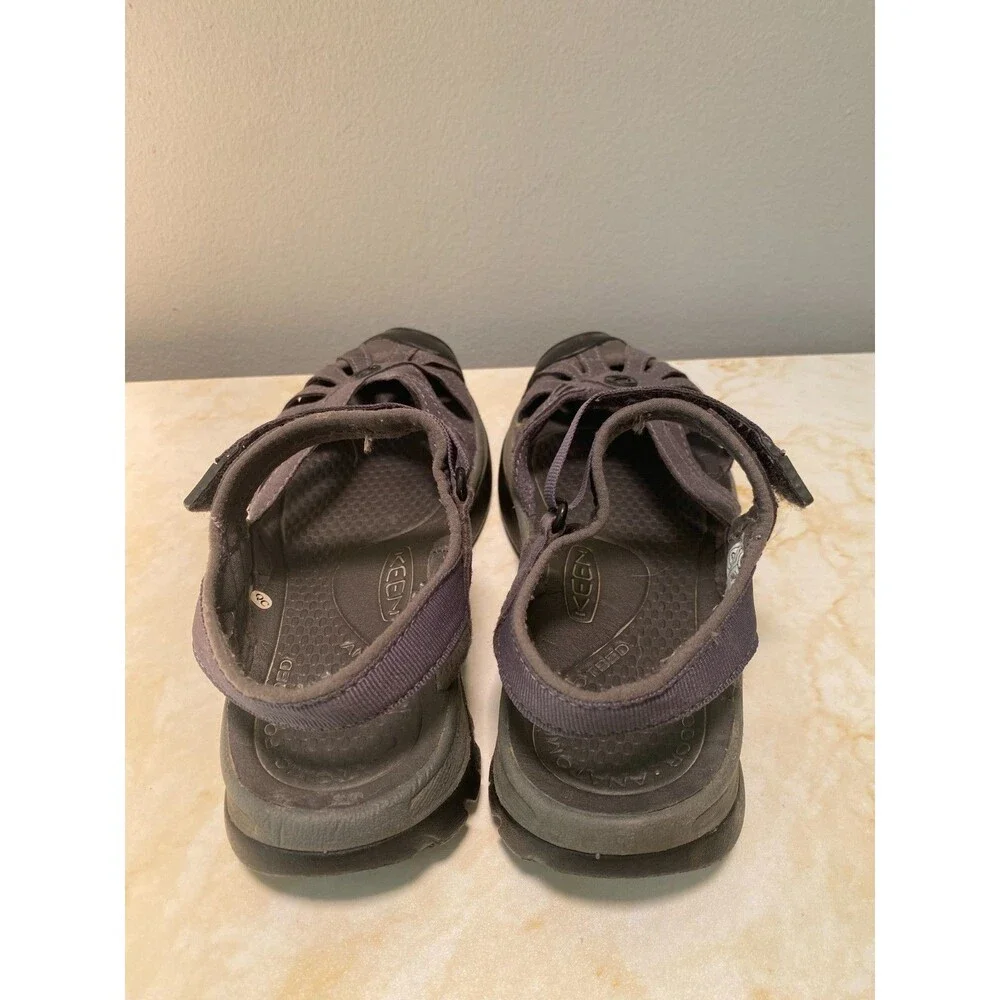 Keen Rose Black/Magnet Sandals Women's Size 8 Hiking Water-Resistant